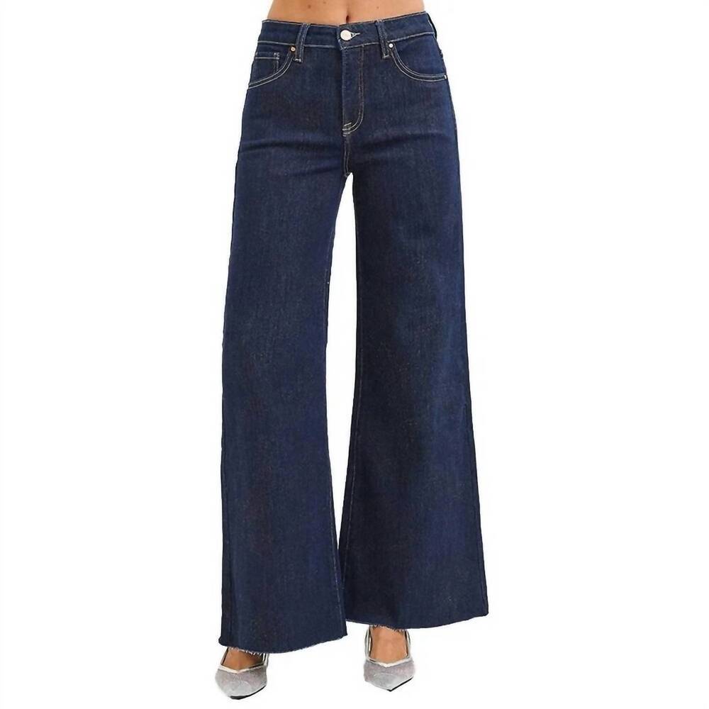 NEW RISEN women’s lurex palazzo pants in blue